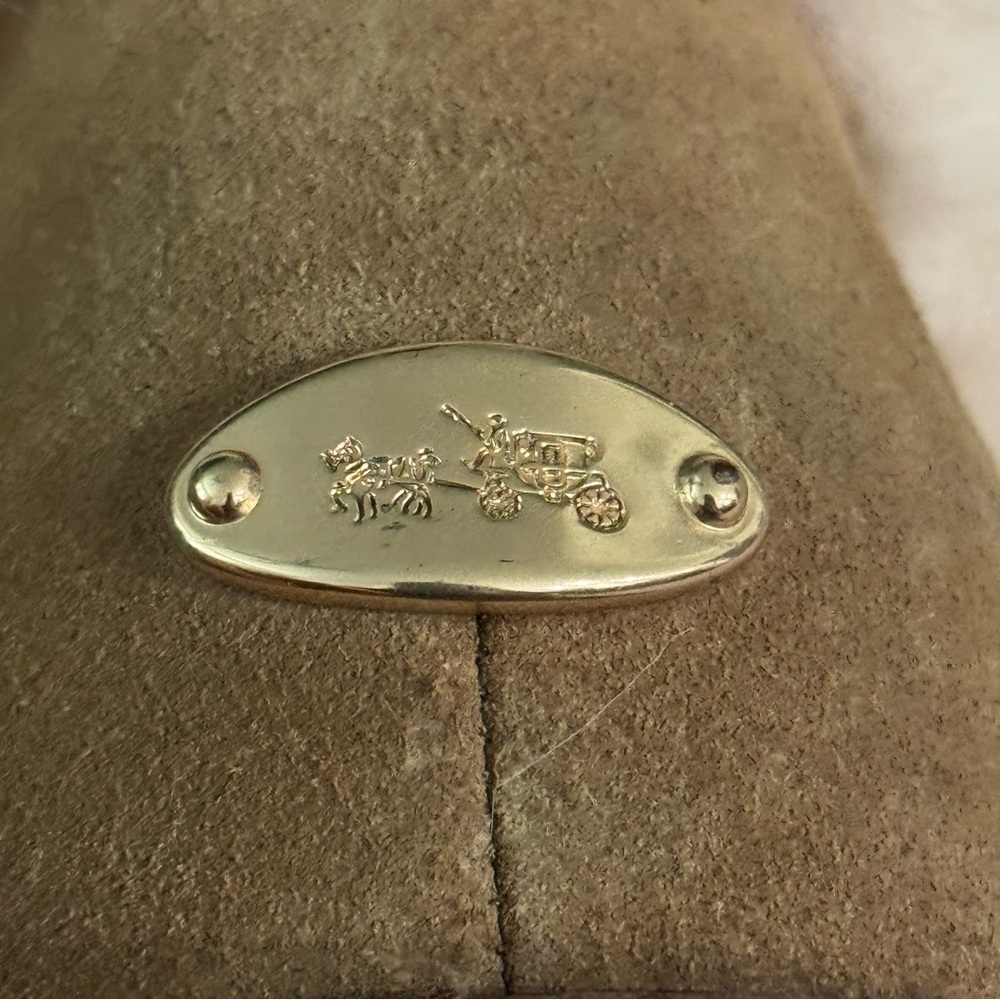 COACH IZZIE Boots Size‎ 9 Signature Midcalf Suede Faux Fur FG4597 - Picture 12 of 15